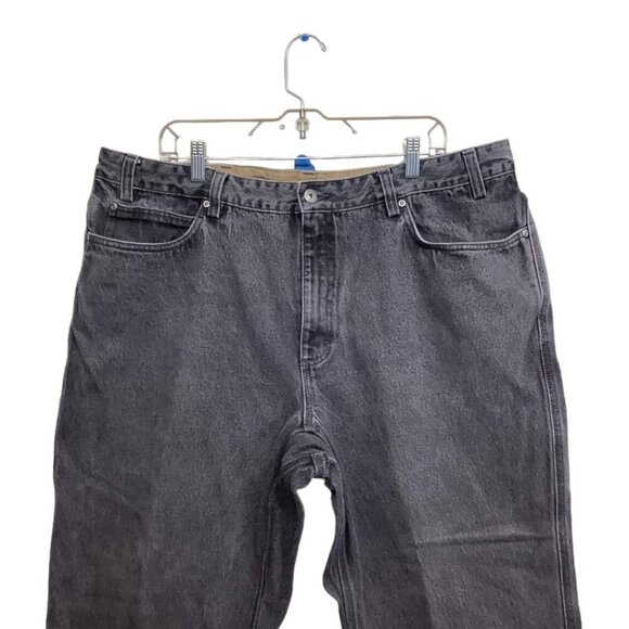 Duluth Trading Ballroom Size 44x28 Relaxed Fit Jeans Straight Denim Cotton Gray - Picture 6 of 12